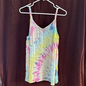 torrid Pastel Tie-Dye Spaghetti Strap Cami in Pink, Yellow, Blue